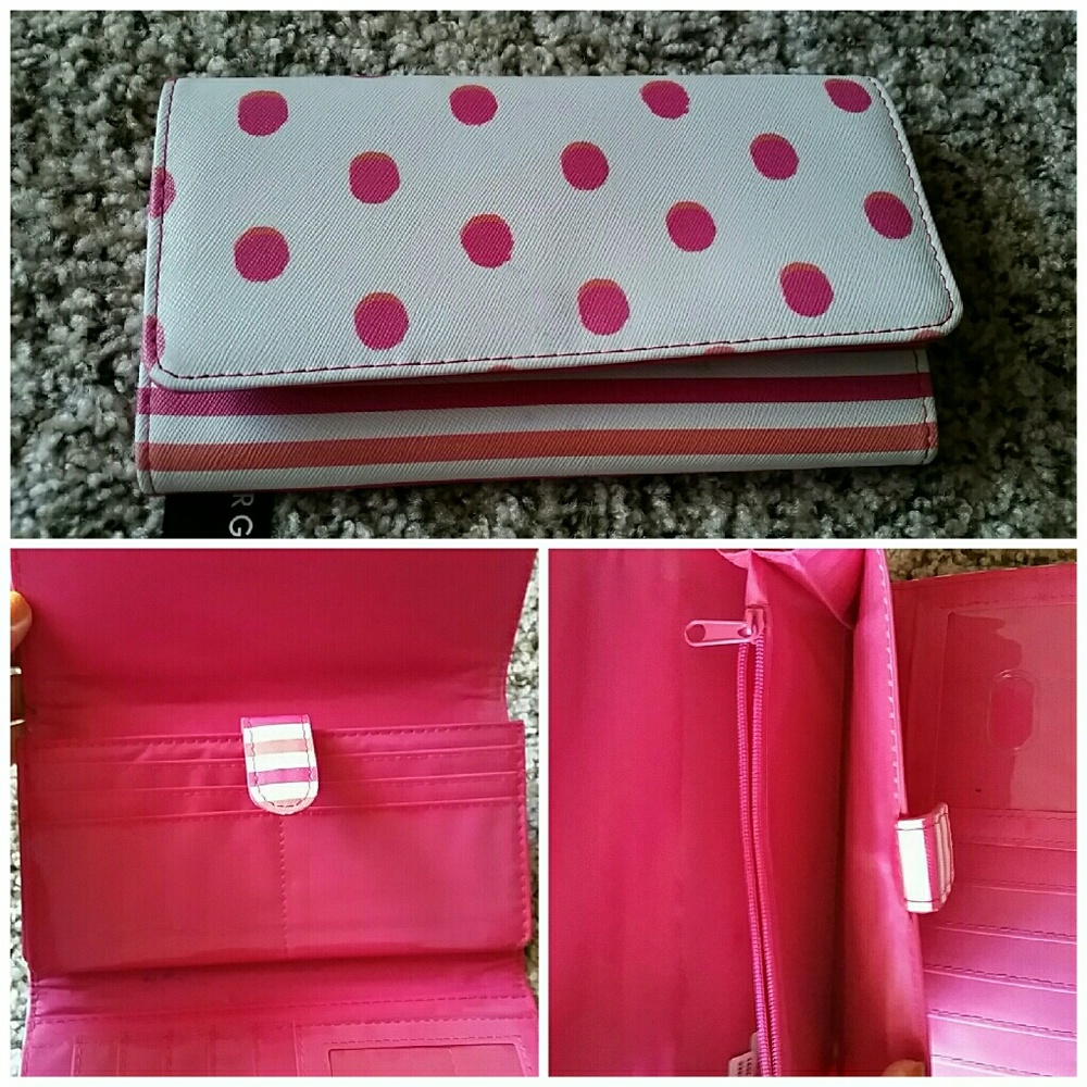 Polka dot/Striped wallet